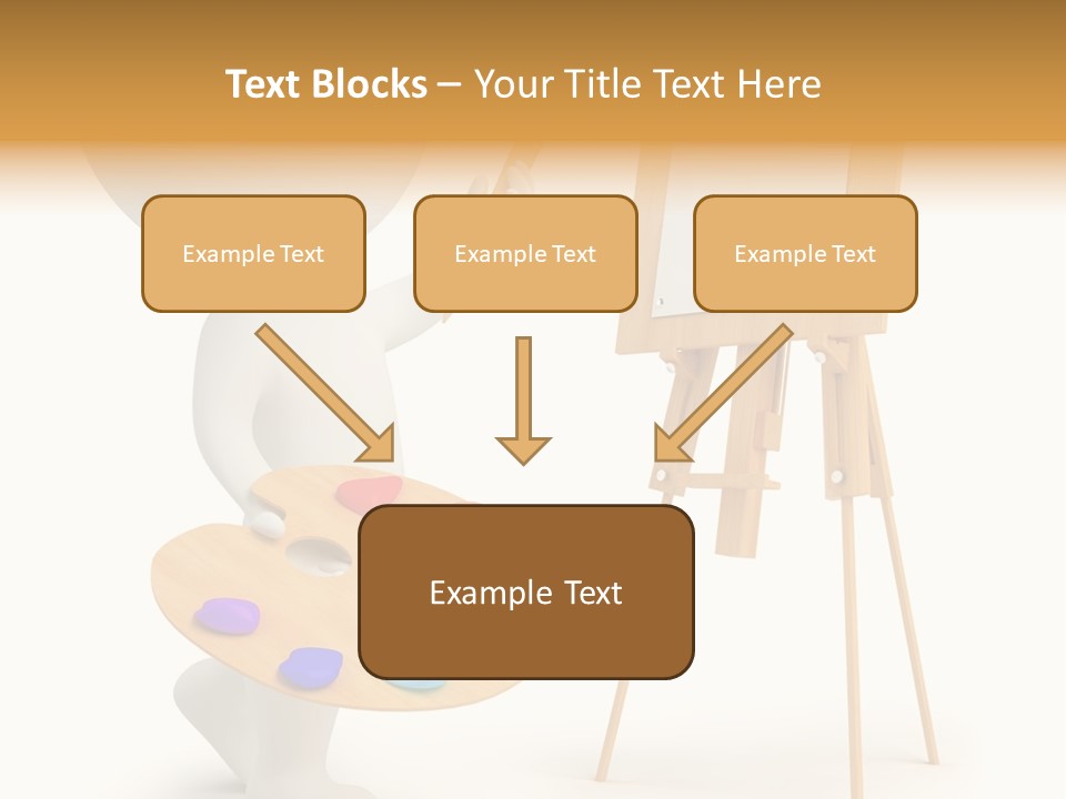 A Person Holding A Paintbrush And A Paint Palette PowerPoint Template