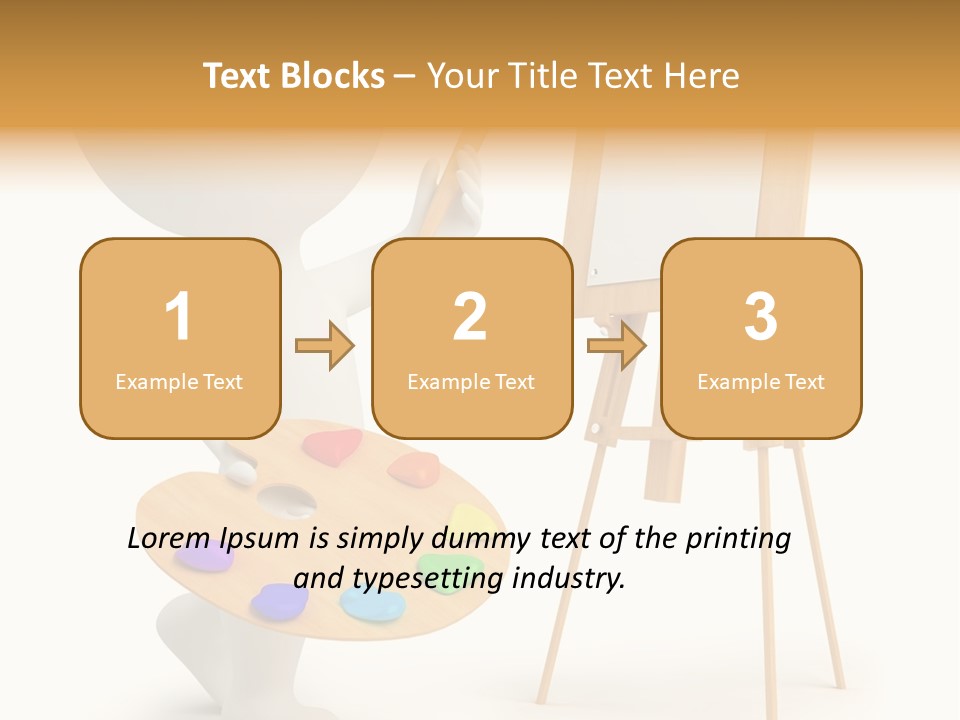 A Person Holding A Paintbrush And A Paint Palette PowerPoint Template