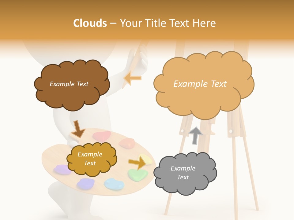 A Person Holding A Paintbrush And A Paint Palette PowerPoint Template
