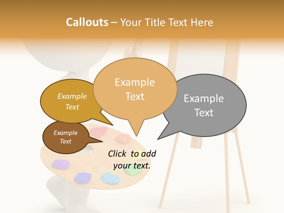 A Person Holding A Paintbrush And A Paint Palette PowerPoint Template