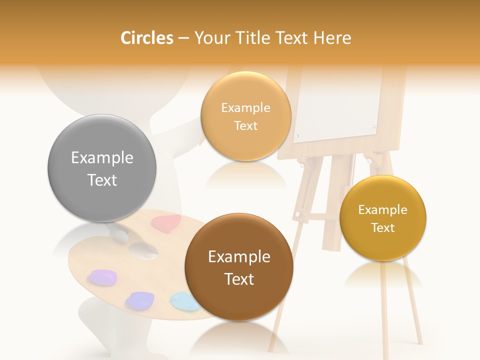 A Person Holding A Paintbrush And A Paint Palette PowerPoint Template