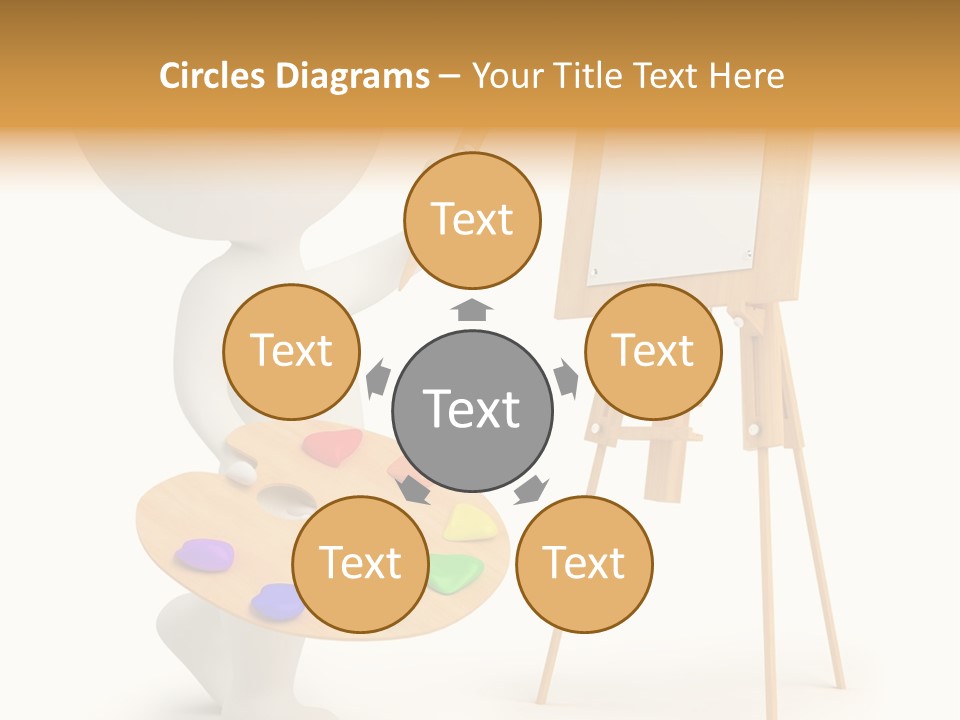 A Person Holding A Paintbrush And A Paint Palette PowerPoint Template