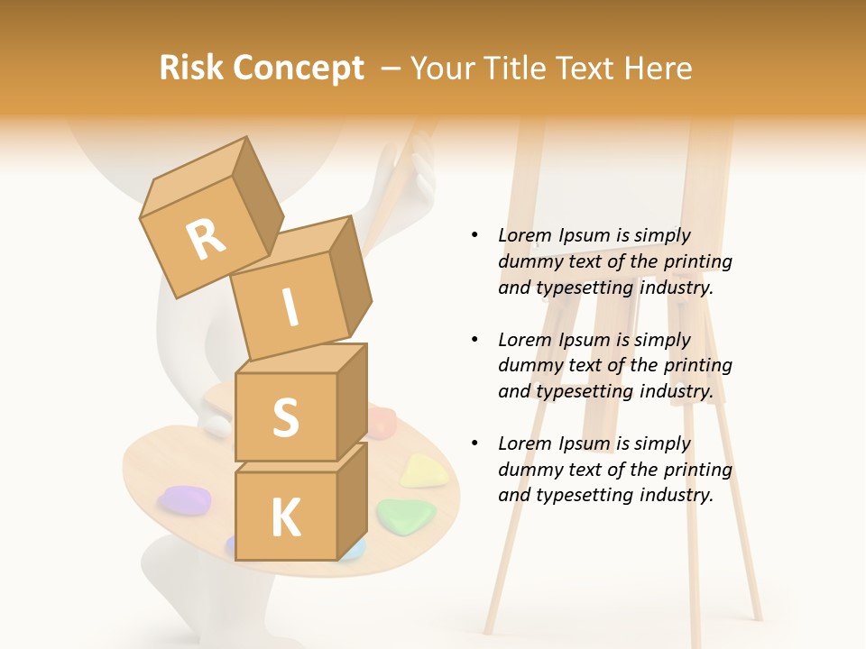 A Person Holding A Paintbrush And A Paint Palette PowerPoint Template