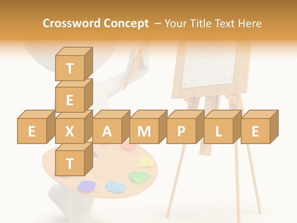 A Person Holding A Paintbrush And A Paint Palette PowerPoint Template