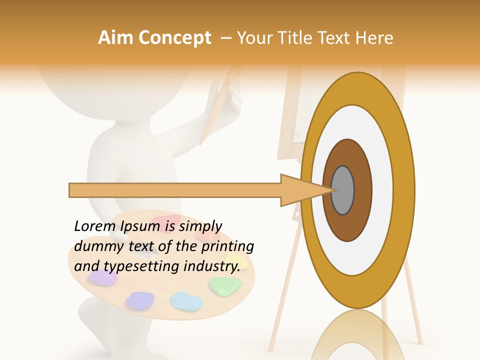 A Person Holding A Paintbrush And A Paint Palette PowerPoint Template