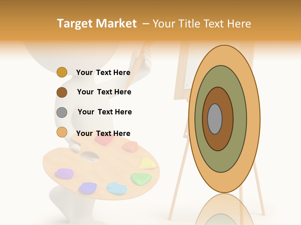 A Person Holding A Paintbrush And A Paint Palette PowerPoint Template