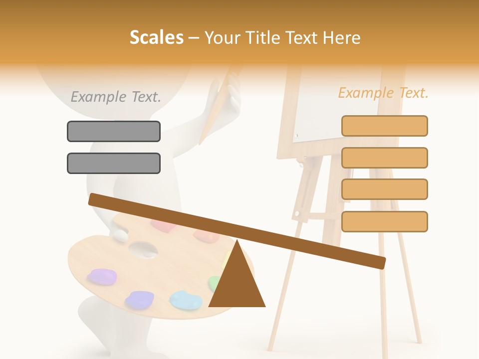 A Person Holding A Paintbrush And A Paint Palette PowerPoint Template