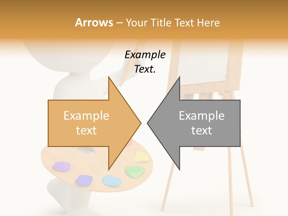 A Person Holding A Paintbrush And A Paint Palette PowerPoint Template