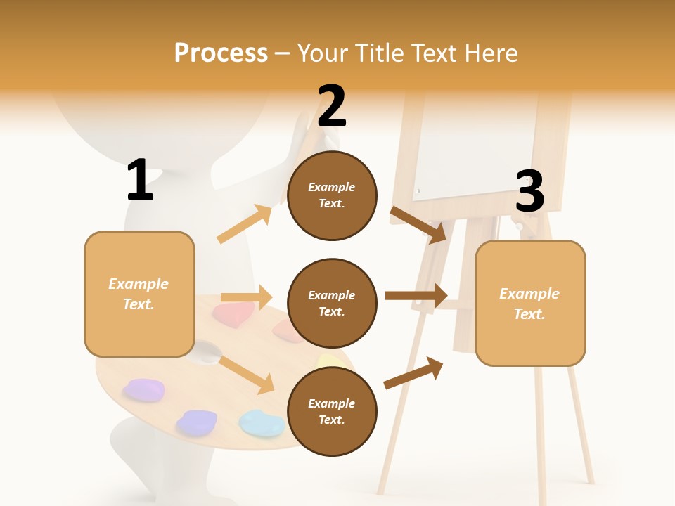 A Person Holding A Paintbrush And A Paint Palette PowerPoint Template