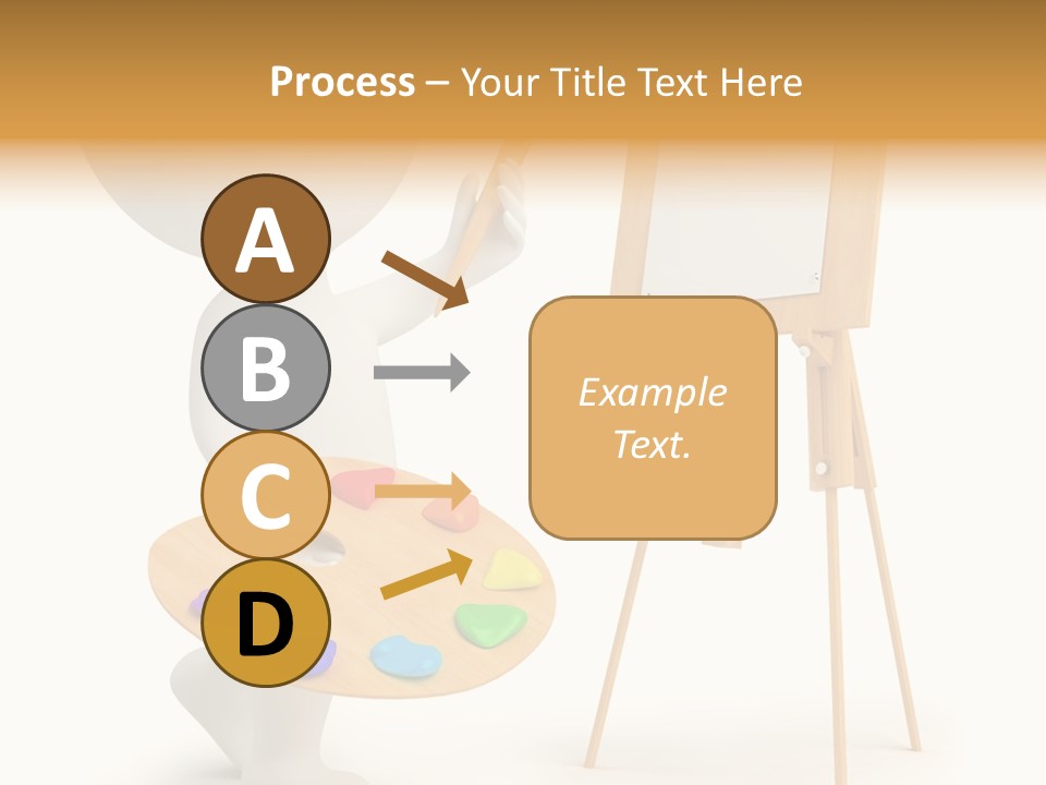 A Person Holding A Paintbrush And A Paint Palette PowerPoint Template