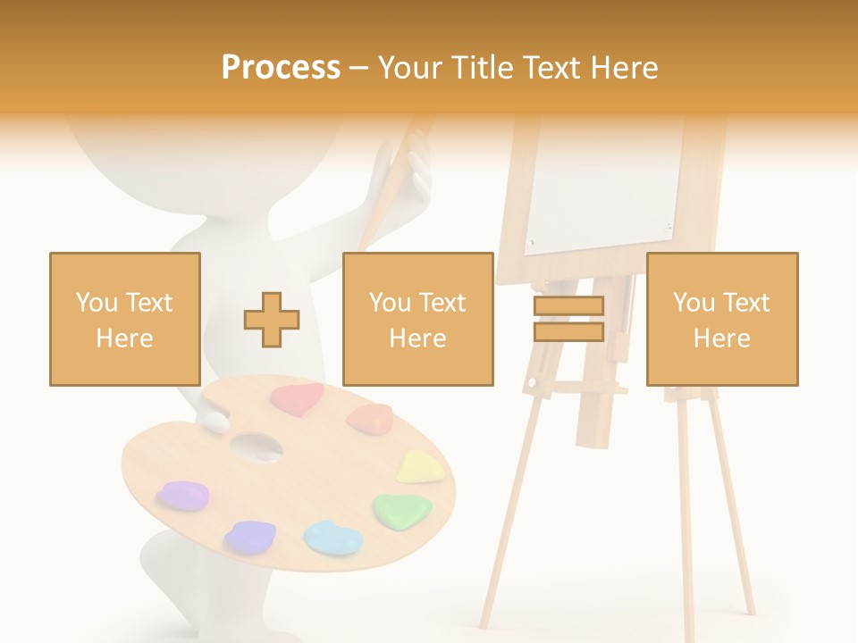 A Person Holding A Paintbrush And A Paint Palette PowerPoint Template