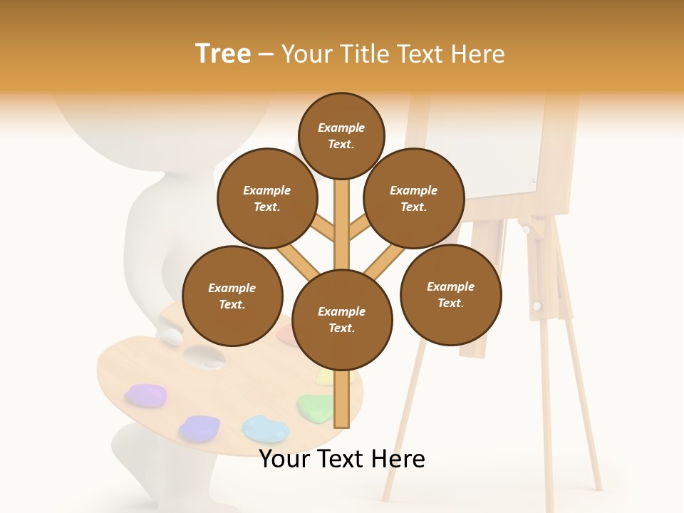 A Person Holding A Paintbrush And A Paint Palette PowerPoint Template