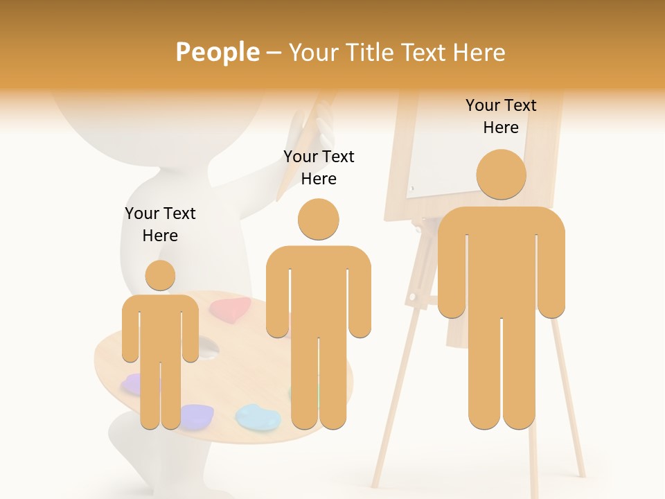 A Person Holding A Paintbrush And A Paint Palette PowerPoint Template