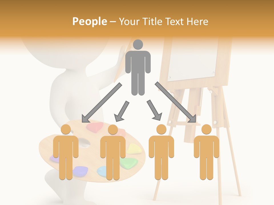 A Person Holding A Paintbrush And A Paint Palette PowerPoint Template