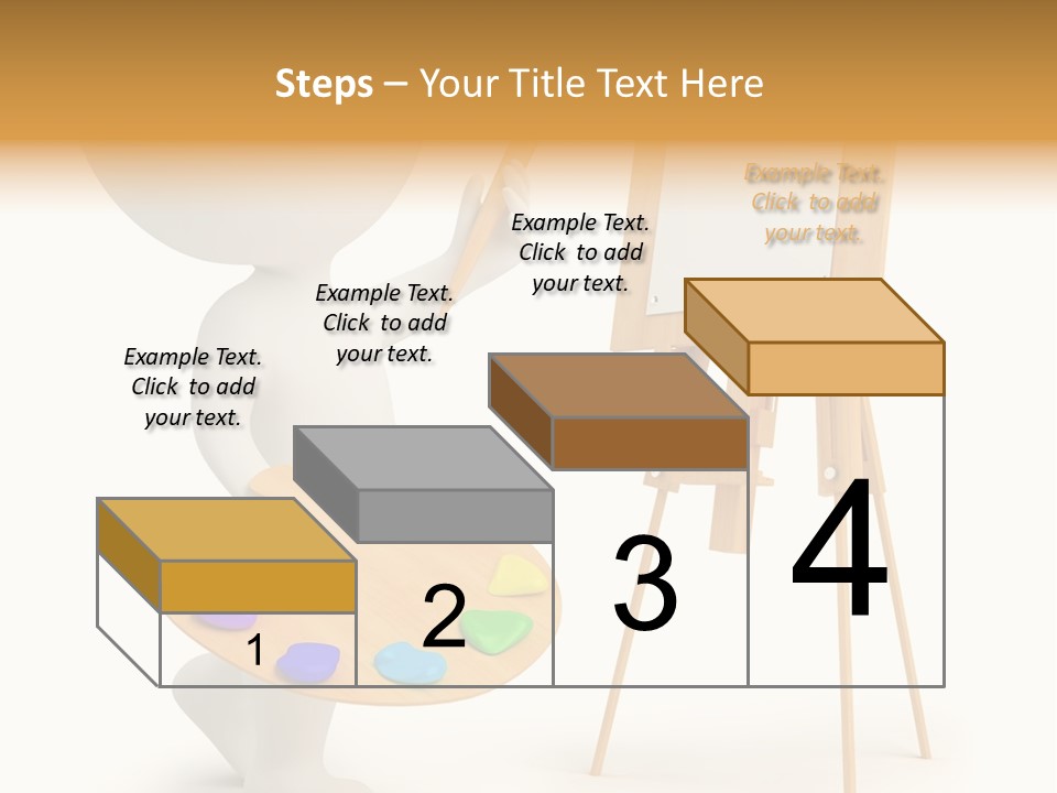A Person Holding A Paintbrush And A Paint Palette PowerPoint Template