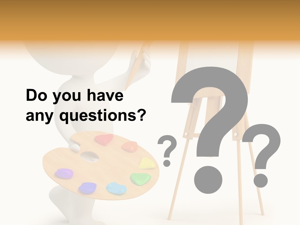 A Person Holding A Paintbrush And A Paint Palette PowerPoint Template