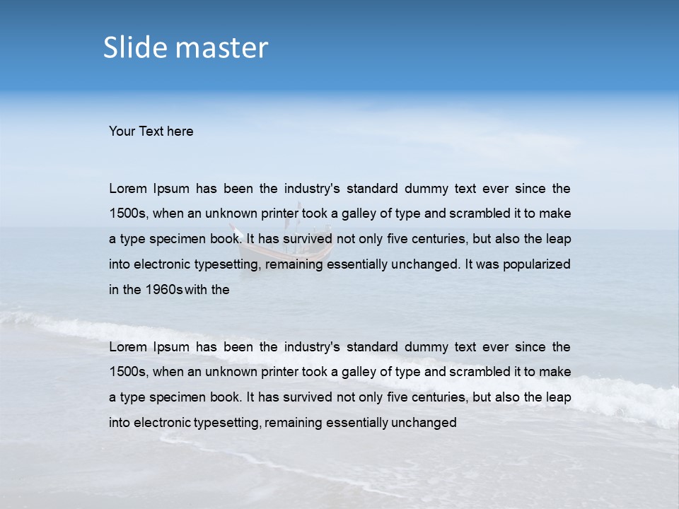 Sea Cloud Tropical PowerPoint Template