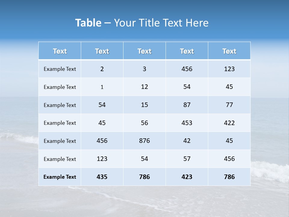 Sea Cloud Tropical PowerPoint Template