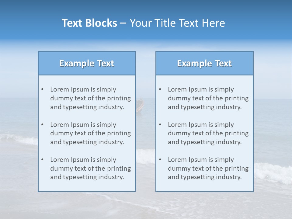 Sea Cloud Tropical PowerPoint Template