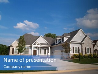 Garage Architecture Private PowerPoint Template