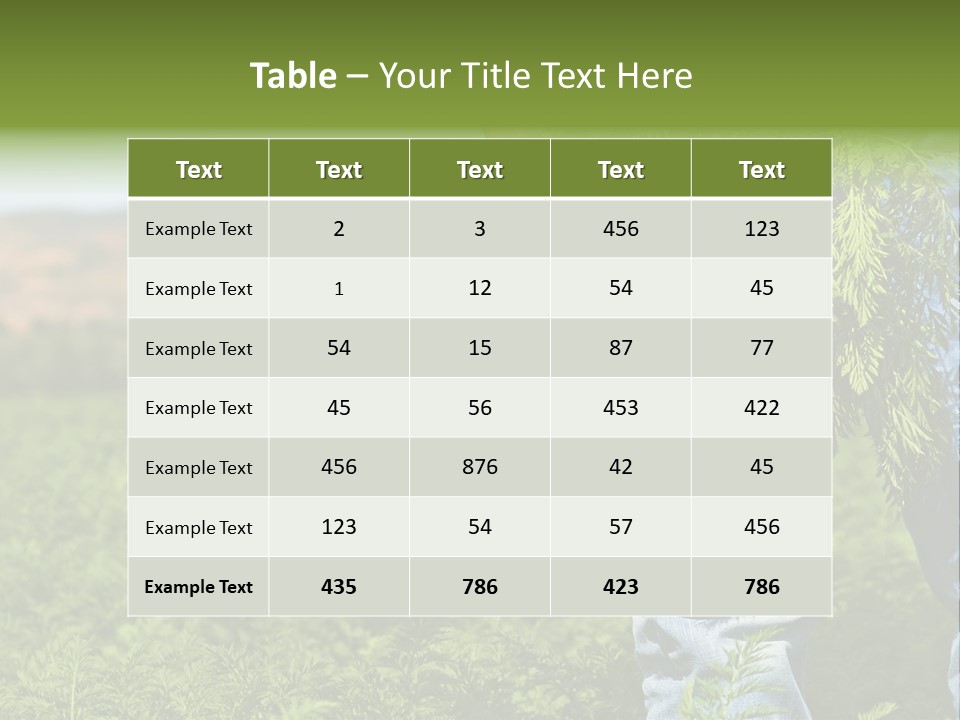 Plant  Agriculture PowerPoint Template