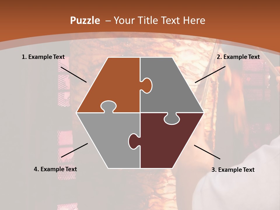 Halal Meat East PowerPoint Template