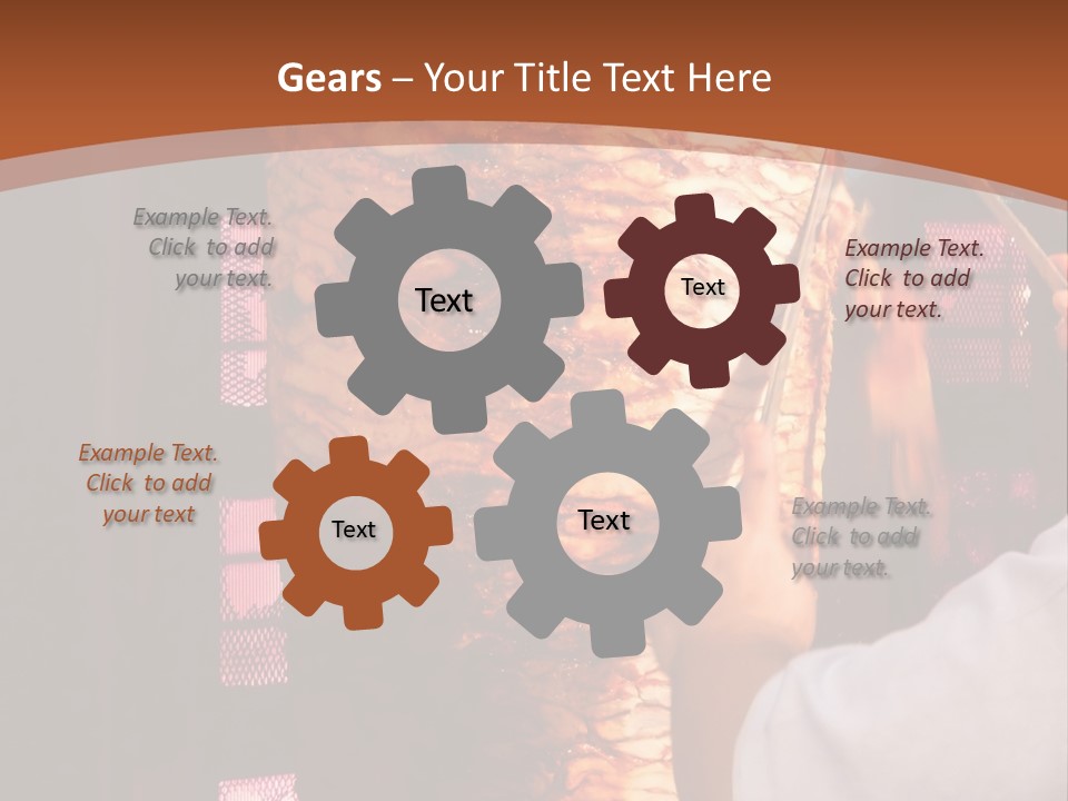 Halal Meat East PowerPoint Template