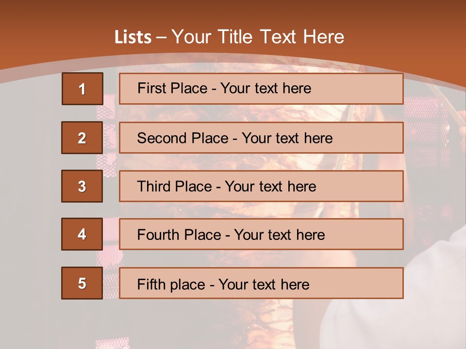Halal Meat East PowerPoint Template