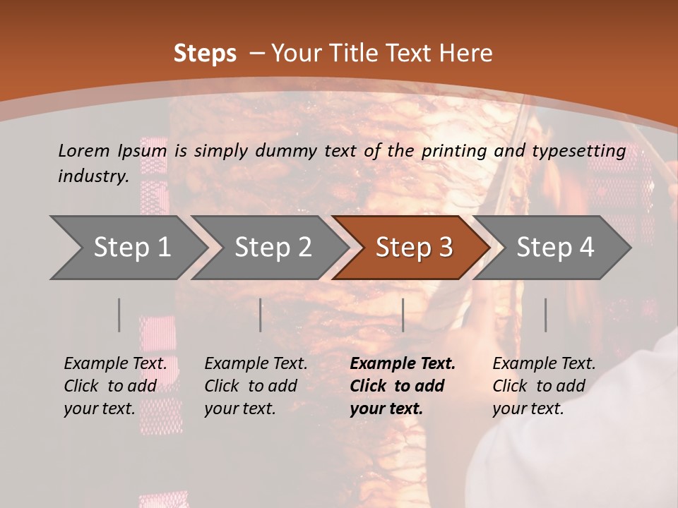Halal Meat East PowerPoint Template