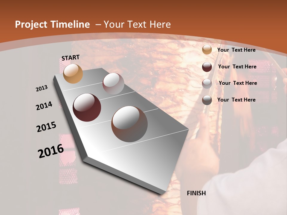 Halal Meat East PowerPoint Template
