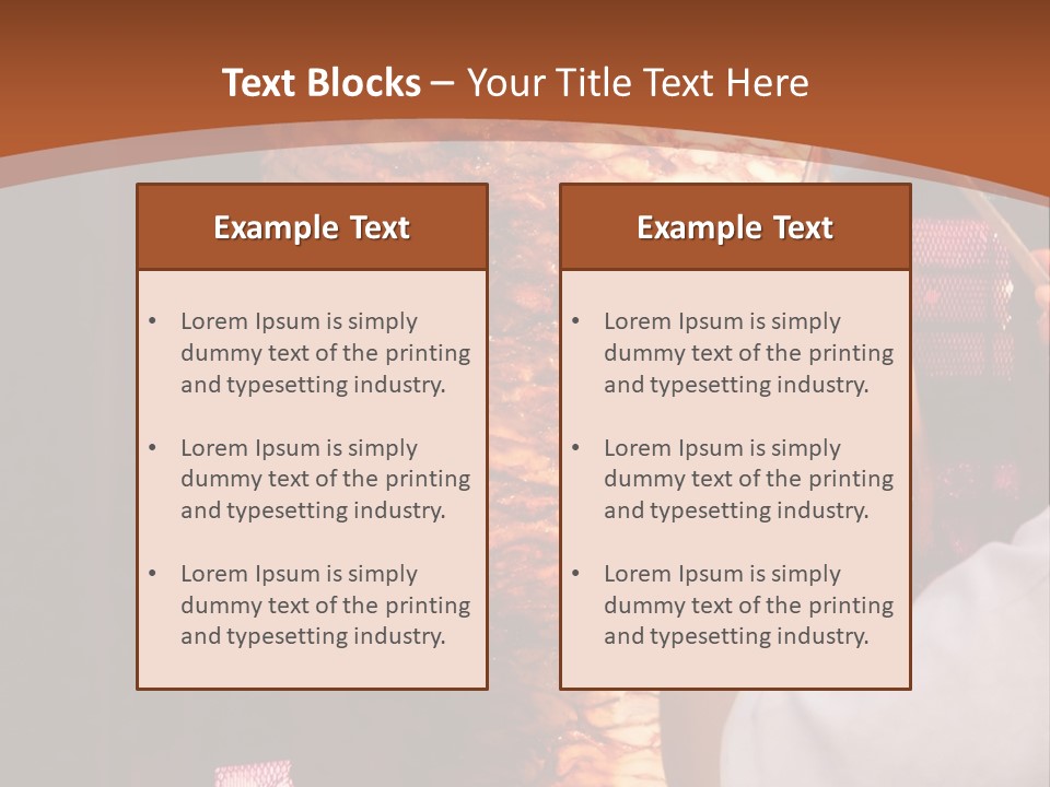 Halal Meat East PowerPoint Template