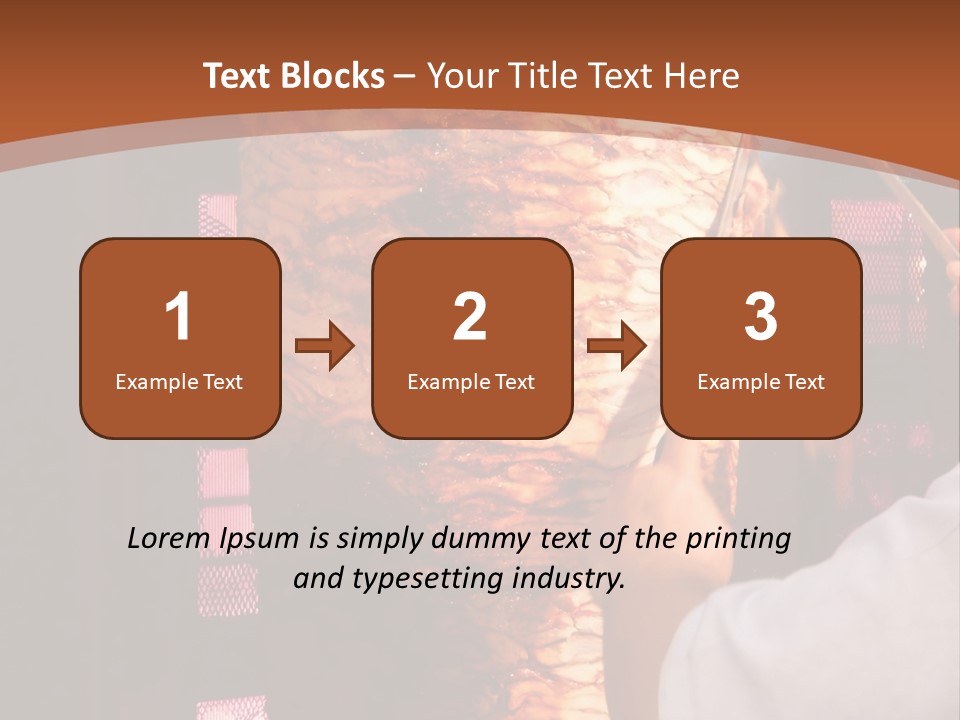 Halal Meat East PowerPoint Template