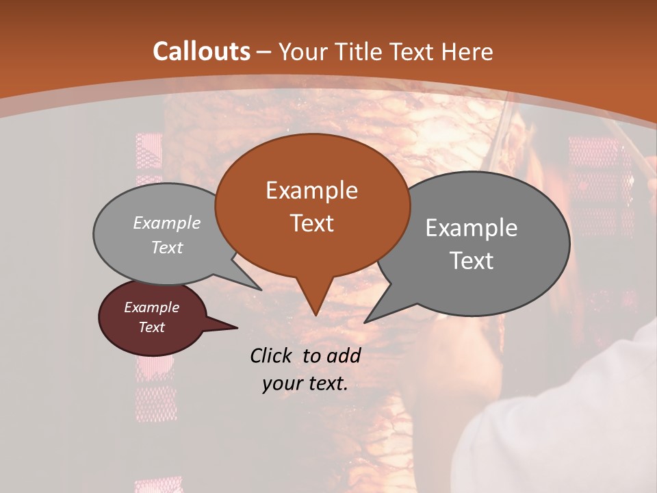 Halal Meat East PowerPoint Template