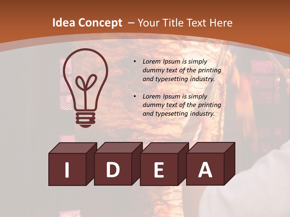 Halal Meat East PowerPoint Template