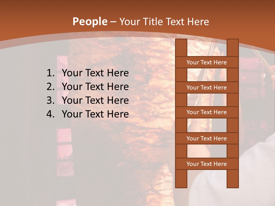 Halal Meat East PowerPoint Template