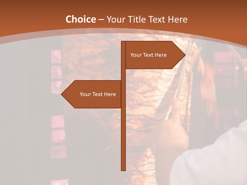 Halal Meat East PowerPoint Template