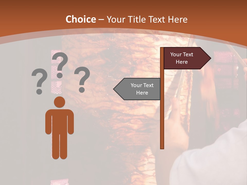 Halal Meat East PowerPoint Template