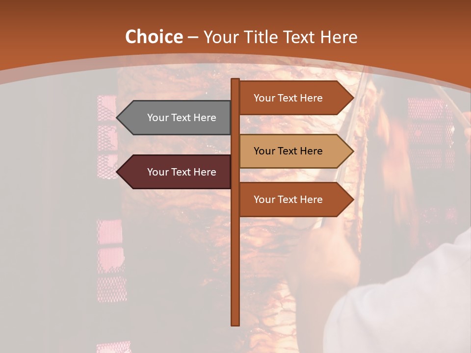 Halal Meat East PowerPoint Template
