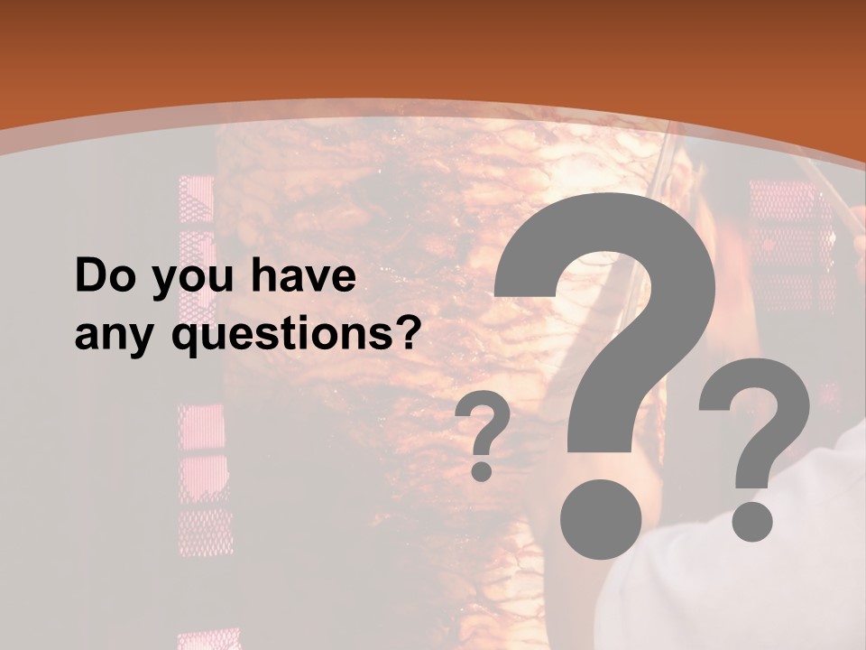 Halal Meat East PowerPoint Template