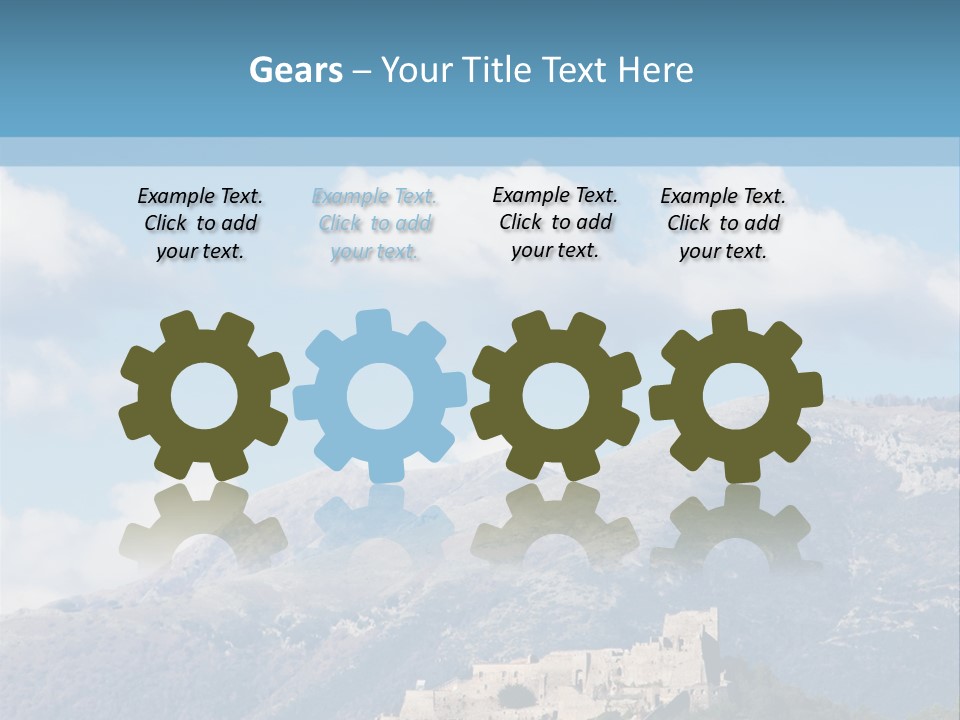 Nature Tourism Clouds PowerPoint Template