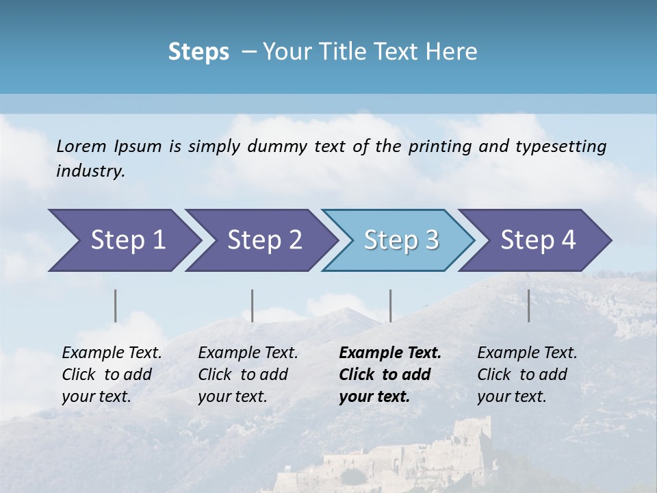 Nature Tourism Clouds PowerPoint Template