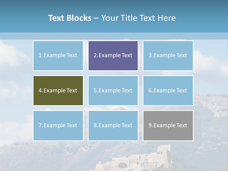 Nature Tourism Clouds PowerPoint Template