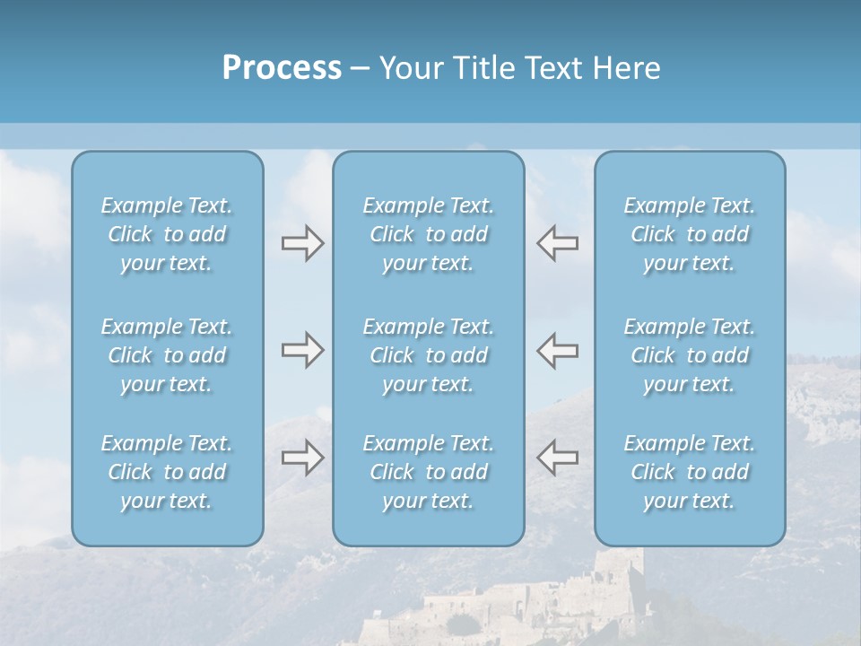 Nature Tourism Clouds PowerPoint Template