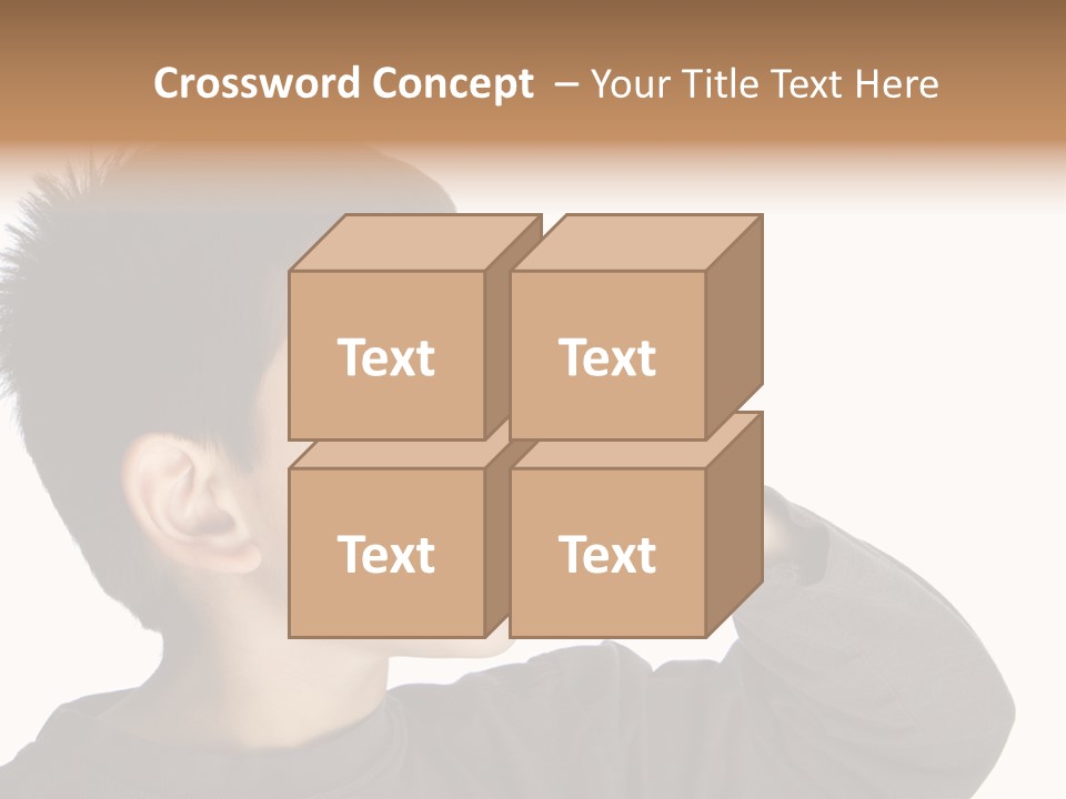 A Young Boy Holding A Cell Phone To His Ear PowerPoint Template