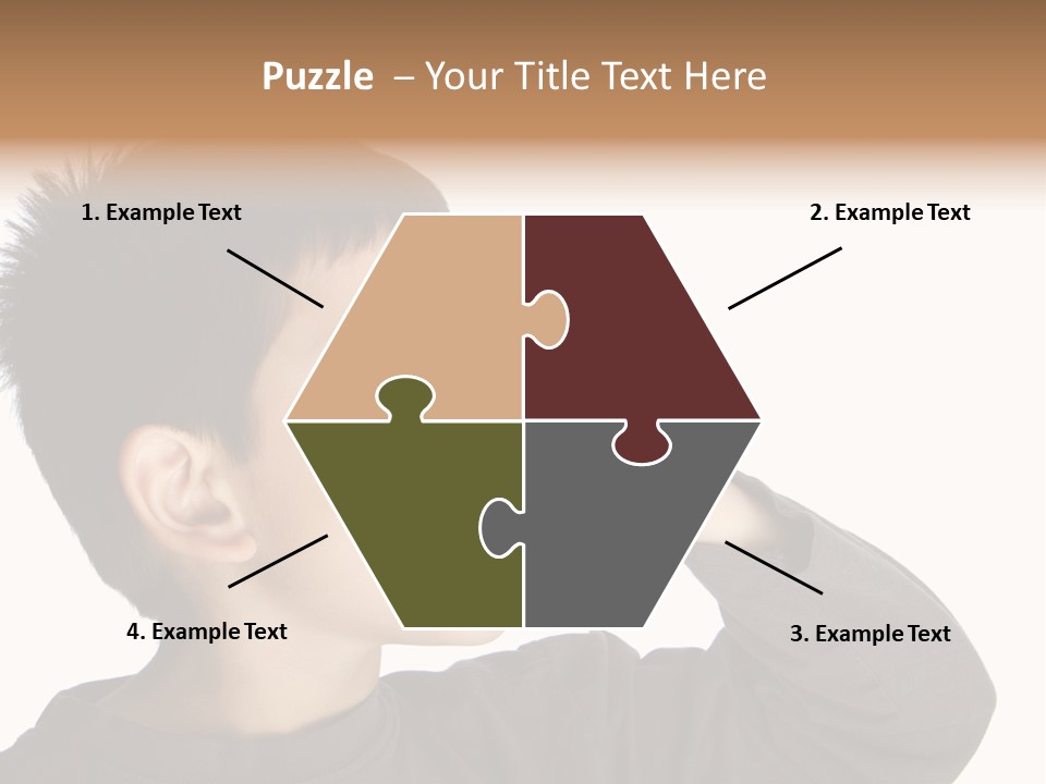 A Young Boy Holding A Cell Phone To His Ear PowerPoint Template