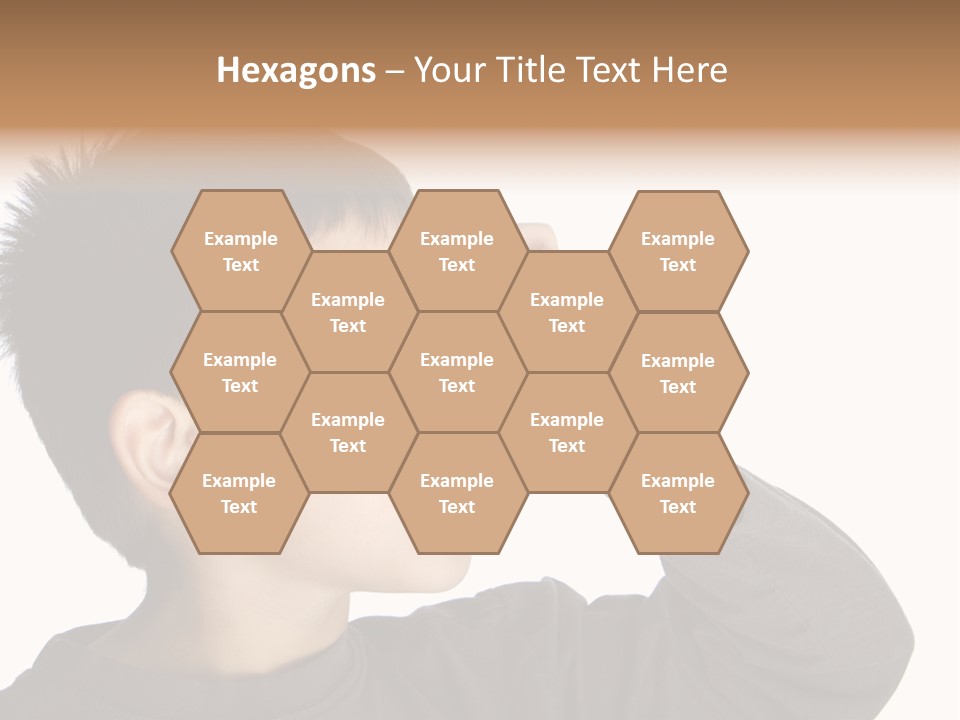 A Young Boy Holding A Cell Phone To His Ear PowerPoint Template