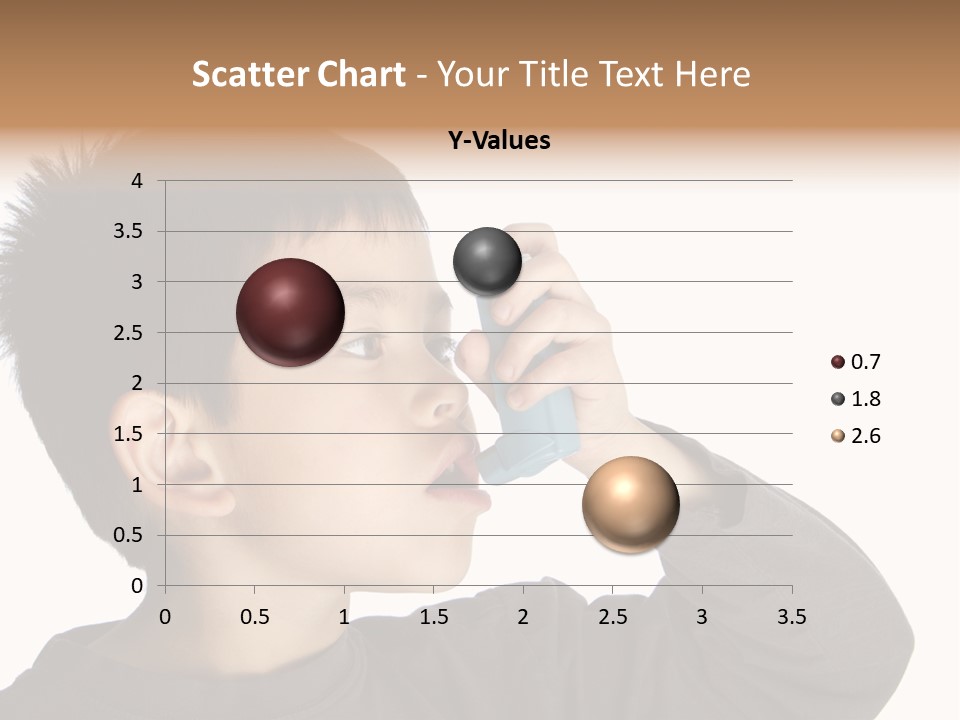A Young Boy Holding A Cell Phone To His Ear PowerPoint Template