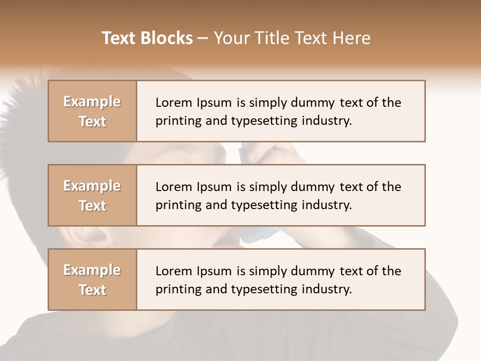 A Young Boy Holding A Cell Phone To His Ear PowerPoint Template
