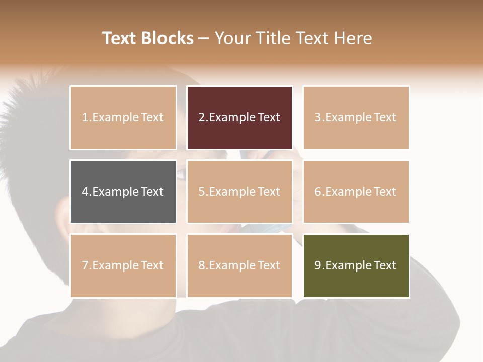 A Young Boy Holding A Cell Phone To His Ear PowerPoint Template