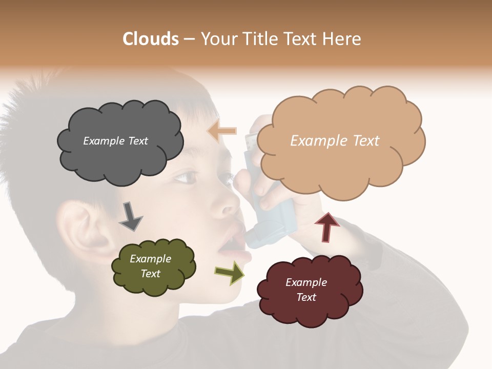 A Young Boy Holding A Cell Phone To His Ear PowerPoint Template